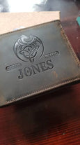 JONES Leather Wallet Embossed with gift box