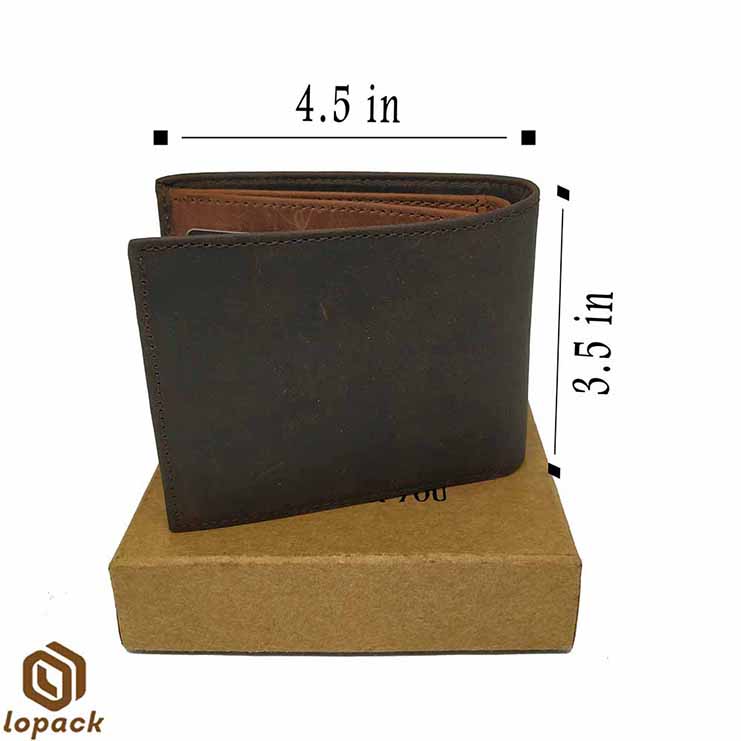 SMITH Leather Wallet Embossed with gift box