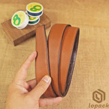 Dark Brown Matte Alligator Belt No Buckle