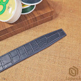 Navy Blue Matte Alligator Belt No Buckle