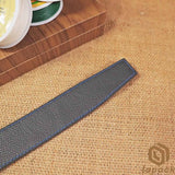 Navy Blue Matte Alligator Belt No Buckle