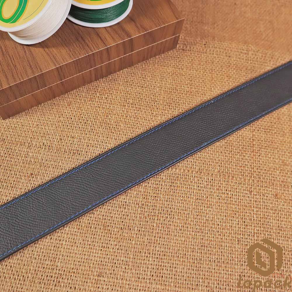 Navy Blue Matte Alligator Belt No Buckle