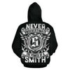 Smith Black And White 3D Hoodie