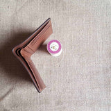 BROWN Wallet Leather Embossed