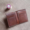 BROWN Wallet Leather Embossed