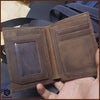 Christian Wallet Leather Wallet Embossed with gift box