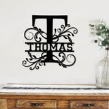 Thomas Family Monogram Metal Sign