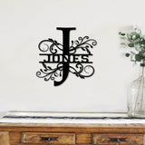 JONES Family Monogram Metal Sign