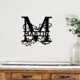 MARTIN Family Monogram Metal Sign