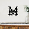 MOORE Family Monogram Metal Sign