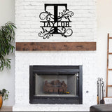 Taylor Family Monogram Metal Sign