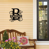 Bassham Family Monogram Metal Sign