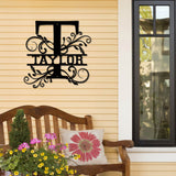 Taylor Family Monogram Metal Sign