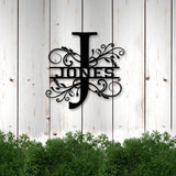 JONES Family Monogram Metal Sign