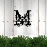 MOORE Family Monogram Metal Sign