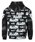 Custom Name Allen Grey 3D T-shirt