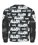 Custom Name Allen Grey 3D T-shirt