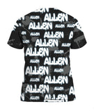 Custom Name Allen Grey 3D T-shirt