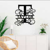 Taylor Family Monogram Metal Sign