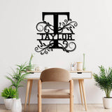 Taylor Family Monogram Metal Sign