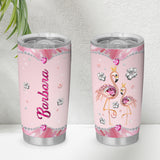 Custom Name Flamingo Tumbler