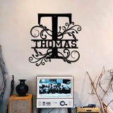 Thomas Family Monogram Metal Sign