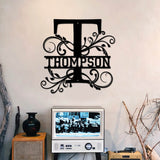 Thompson Family Monogram Metal Sign