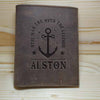 ALSTON Leather  Stand Wallet Embossed with gift box