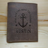 AUSTIN Leather Stand Wallet Embossed with gift box