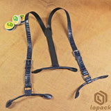 Alligator Leather Suspenders For Men