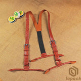 Alligator Leather Suspenders For Men