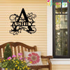 Ashby Family Monogram Metal Sign, Family Name Signs