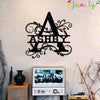 Ashby Family Monogram Metal Sign, Family Name Signs