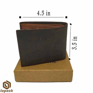 LOPACK Leather Wallet Embossed with gift box