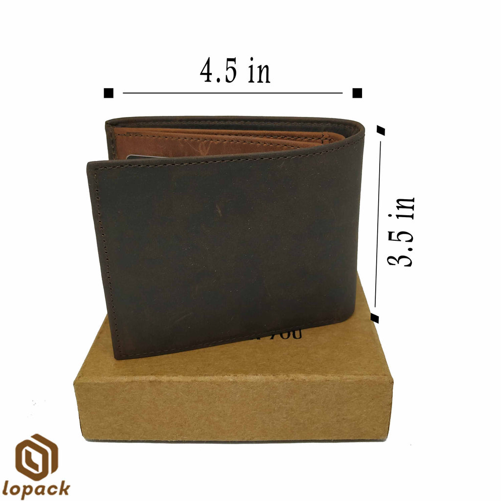 LOPEZ Leather Wallet Embossed with gift box