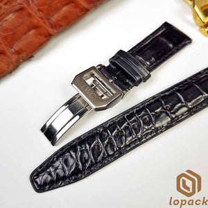 Brown Alligator IWC Watch Bands With Buckle, Custom IWC Watch Straps,iwc strap replacement, IWC Leather Strap