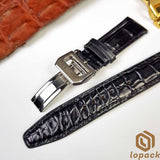 Brown Alligator IWC Watch Bands With Buckle, Custom IWC Watch Straps,iwc strap replacement, IWC Leather Strap