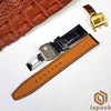 Brown Alligator IWC Watch Bands With Buckle, Custom IWC Watch Straps,iwc strap replacement, IWC Leather Strap