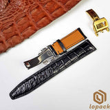 Brown Alligator IWC Watch Bands With Buckle, Custom IWC Watch Straps,iwc strap replacement, IWC Leather Strap