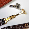 Brown Alligator IWC Watch Bands With Buckle, Custom IWC Watch Straps,iwc strap replacement, IWC Leather Strap