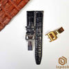 Brown Alligator IWC Watch Bands With Buckle, Custom IWC Watch Straps,iwc strap replacement, IWC Leather Strap