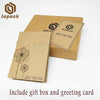 JIANG Leather  Stand Wallet Embossed with gift box