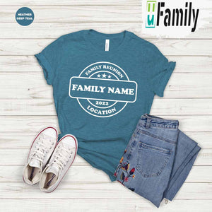 Custom Name Family Reunion 2023 T-Shirt With Location - Thoughtful Personalized Gift For The Whole Family