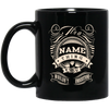 Custom name 11 oz. Black Mug