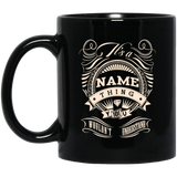 Custom name 11 oz. Black Mug