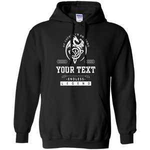 Custom Name Gildan Pullover Hoodie Dragon