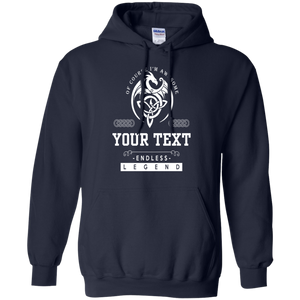 Custom Name Gildan Pullover Hoodie Dragon