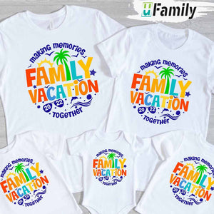 Family Vacation 2023 Custom Name T-Shirt, Making Memories Together Family - Thoughtful Personalized Gift For The Whole Family
