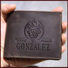 GONZALEZ Leather Wallet Embossed with gift box