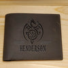 HENDERSON Leather Embossed Wallet with gift box